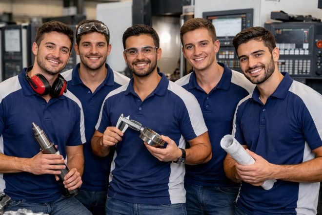 spanische CNC-Fräser lernen Deutsch